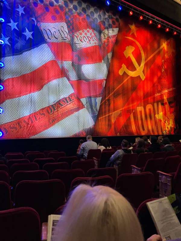 Imperial Theatre, section: Orchestra L, row: G, seat: 9
