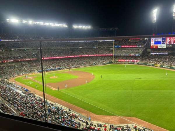 Truist Park, section: 313, row: 1, seat: 4