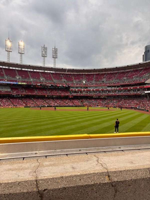 Great American Ball Park, section: 103, row: A, seat: 11