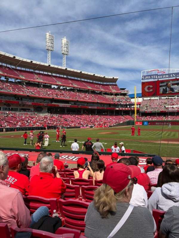 Great American Ball Park, section: 130, row: N, seat: 3