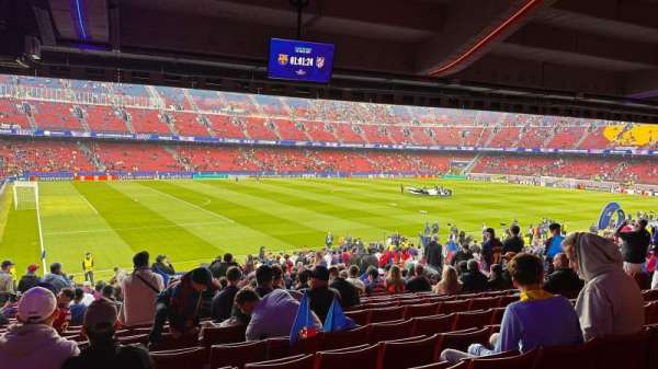 Camp Nou, section: 106, row: 30, seat: 15