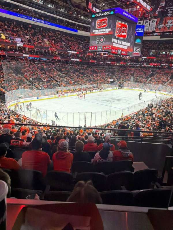 Xfinity Mobile Arena, section: Club Q, seat: 1