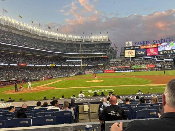 Yankee Stadium, section: 117A, row: 2, seat: 3