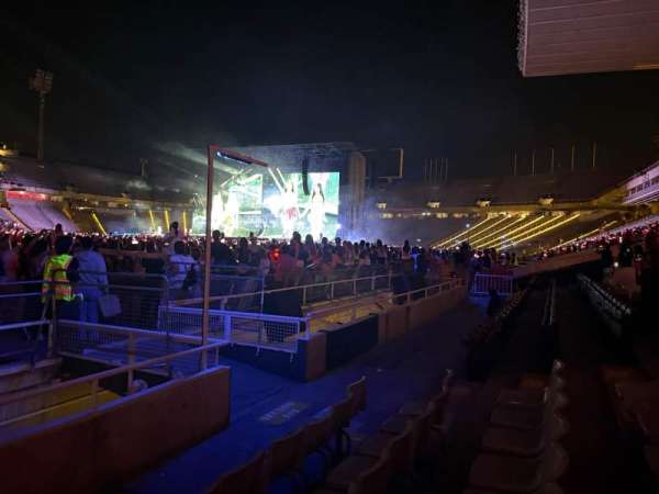 Estadi Olímpic Lluís Companys, section: 102, row: 6, seat: 28