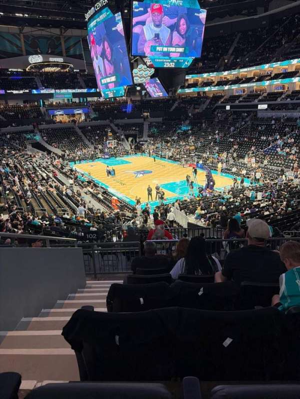 Spectrum Center, section: 102, row: Aa, seat: 22