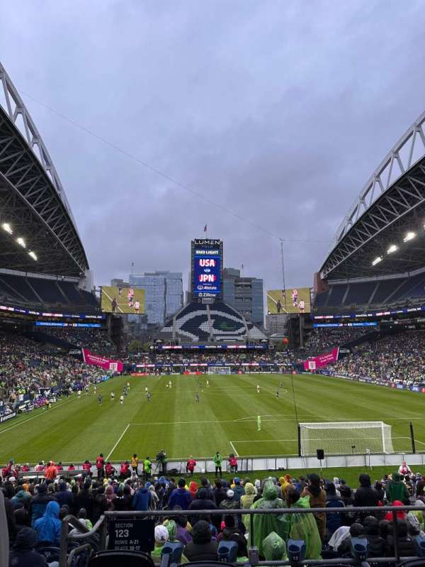 Lumen Field, section: 123, row: AA, seat: 16