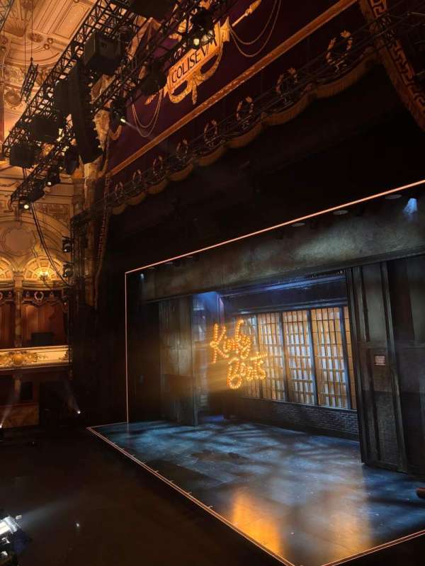 London Coliseum, section: Dress Circle, row: A, seat: 3