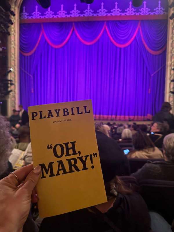 Lyceum Theatre, Broadway, section: Orchestra C, row: N, seat: 103