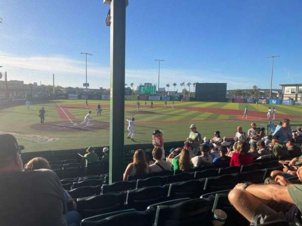 Jackie Robinson Ballpark, section: B, row: H, seat: 15