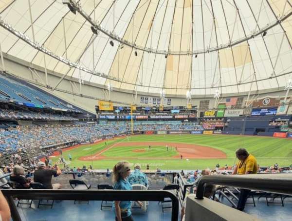 Tropicana Field, section: Club 114, row: QQ, seat: 8