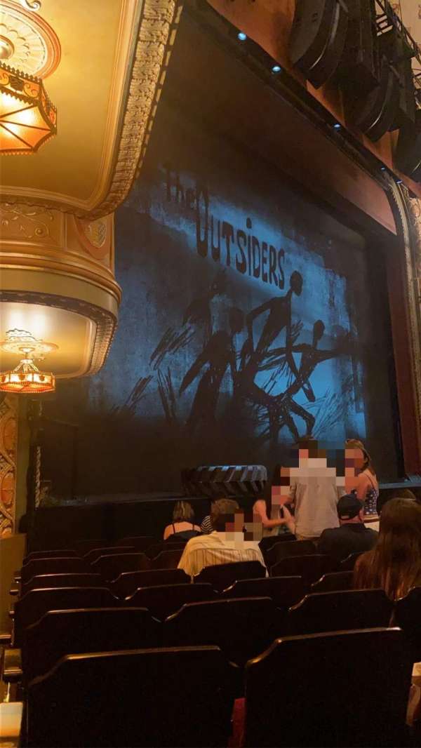 Bernard B. Jacobs Theatre, section: Left, row: I, seat: 21