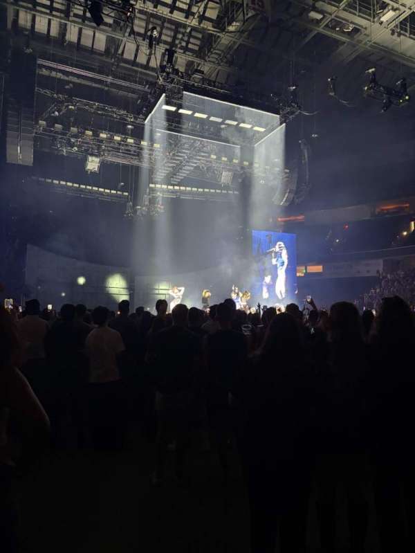 Capital One Arena, section: Floor, row: A, seat: 4