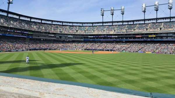 Comerica Park, section: 102, row: E, seat: 10