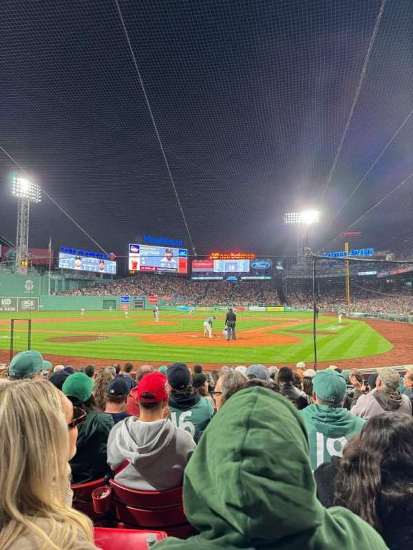 Fenway Park, section: Field Box 48, row: J, seat: 1