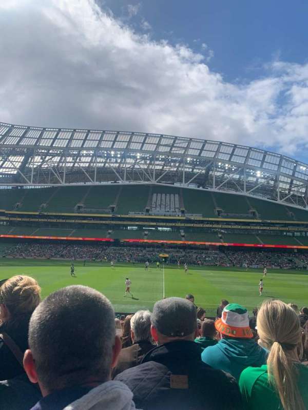 Aviva Stadium, section: 105, row: w, seat: 1