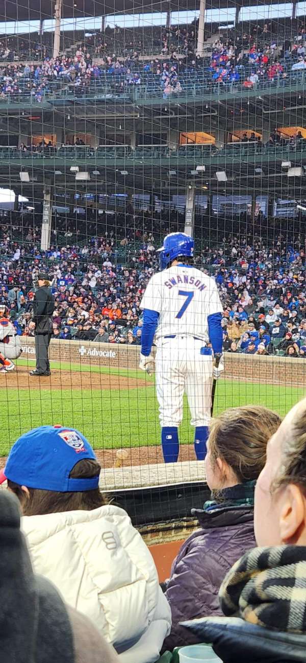 Wrigley Field, section: Aa13, row: 3, seat: 10