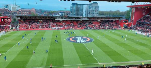 City Ground, section: M, row: 21, seat: 155