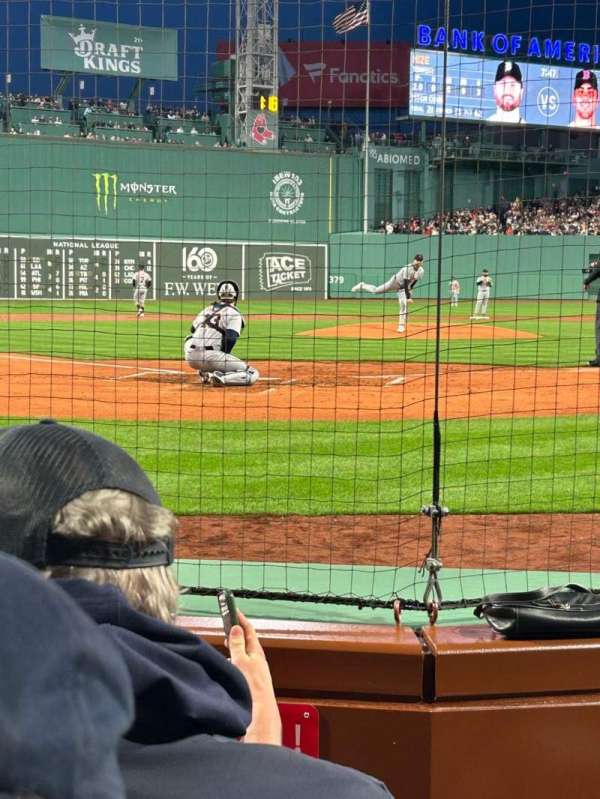 Fenway Park, section: Field Box 43, row: A, seat: 1