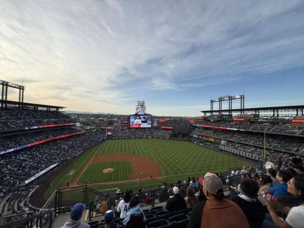 Coors Field, section: U323, row: 15, seat: 24