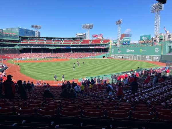Fenway Park, section: Grandstand 3, row: 4, seat: 9