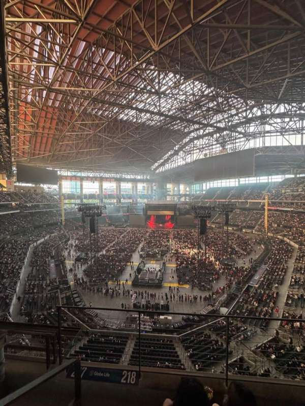 Globe Life Field, section: 218, row: 3, seat: 1