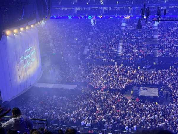 The O2, London, section: 403, row: J, seat: 517