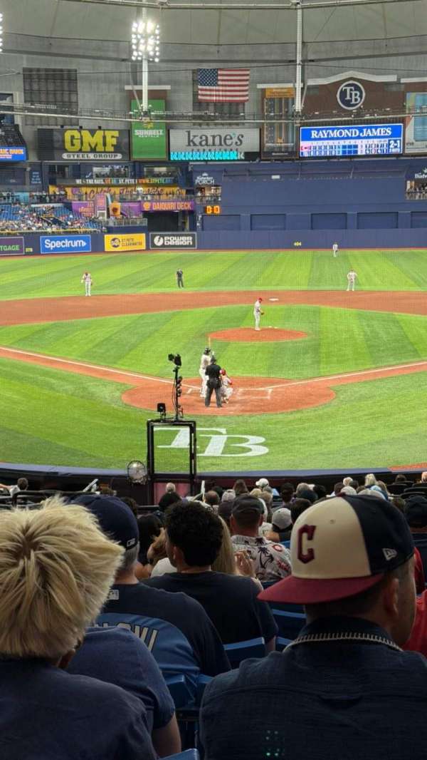 Tropicana Field, section: 102, row: HH, seat: 6