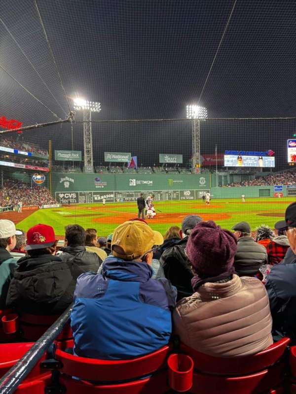 Fenway Park, section: Field Box 41, row: F, seat: 4