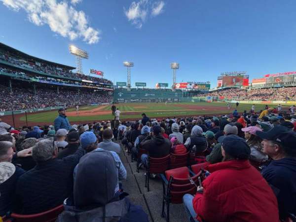Fenway Park, section: Field Box 26, row: L, seat: 1