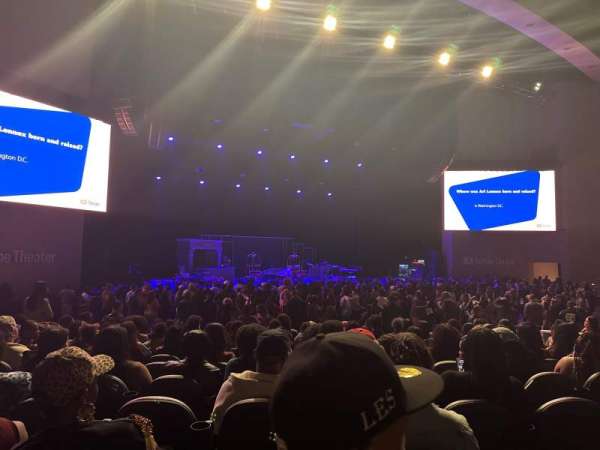 YouTube Theater, section: 102, row: K, seat: 12