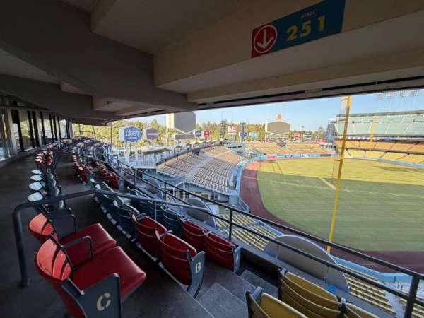 Dodger Stadium, section: 251 Club, row: C, seat: 5