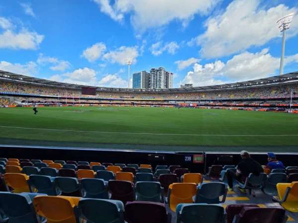 the gabba, section: 240, row: G, seat: 134