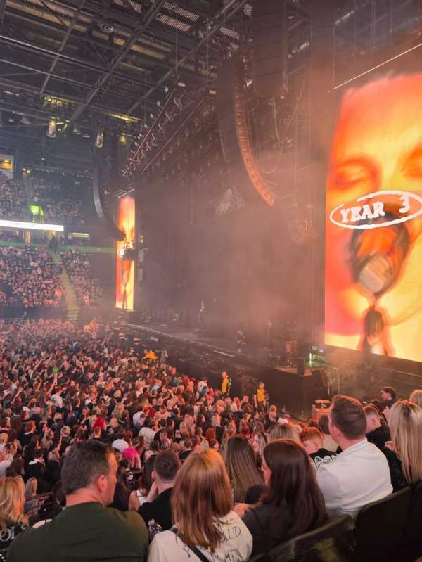 AO Arena, section: 115, row: M, seat: 7