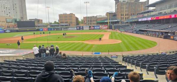 Fifth Third Field, section: 108, row: R, seat: 3