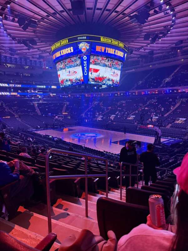 Madison Square Garden, section: 110, row: 16, seat: 2