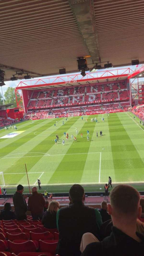 City Ground, section: V1, row: P, seat: 119