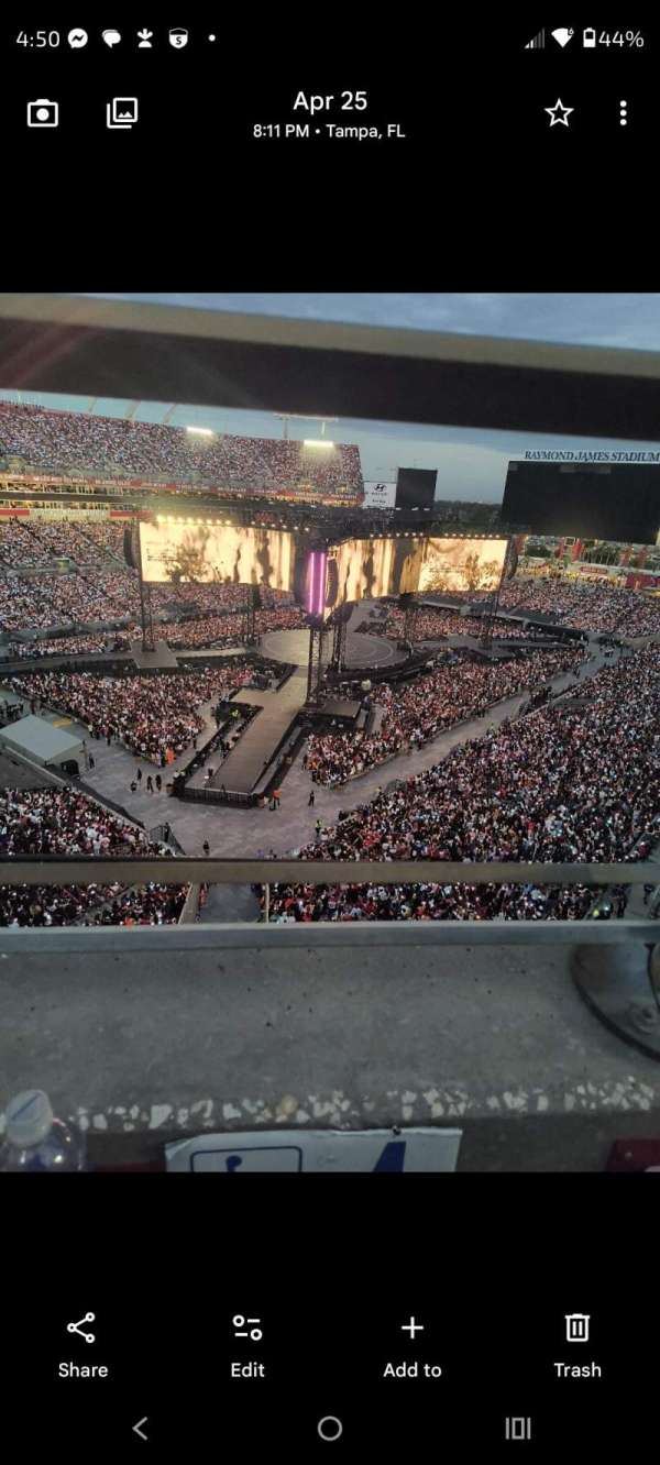 Raymond James Stadium, section: 303, row: ADA, seat: 4