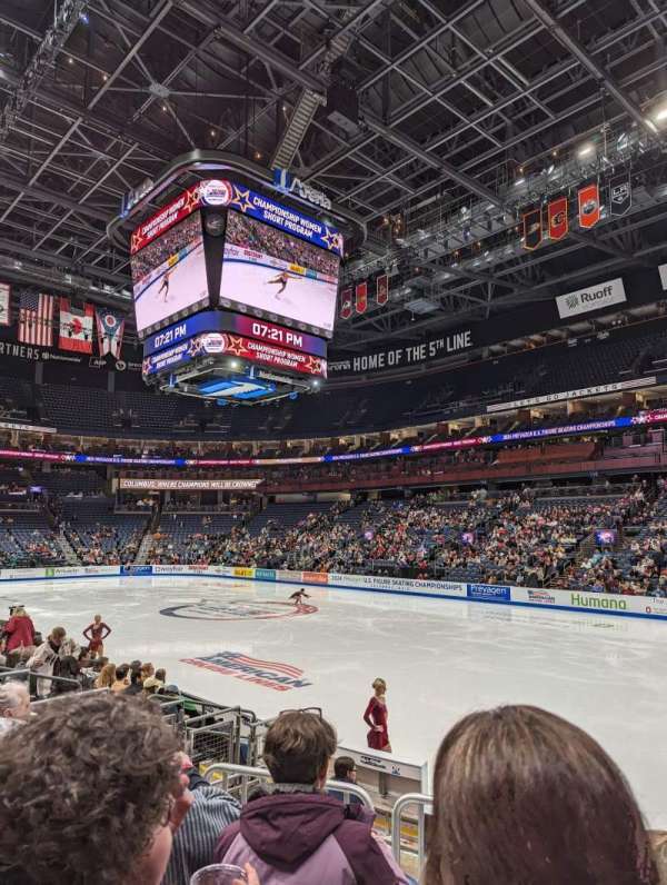 Nationwide Arena, section: 101, row: K, seat: 5