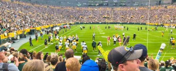 Lambeau Field, section: 136, row: 14, seat: 19