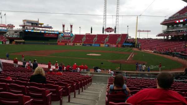 Great American Ball Park, section: 120, row: AA, seat: 13