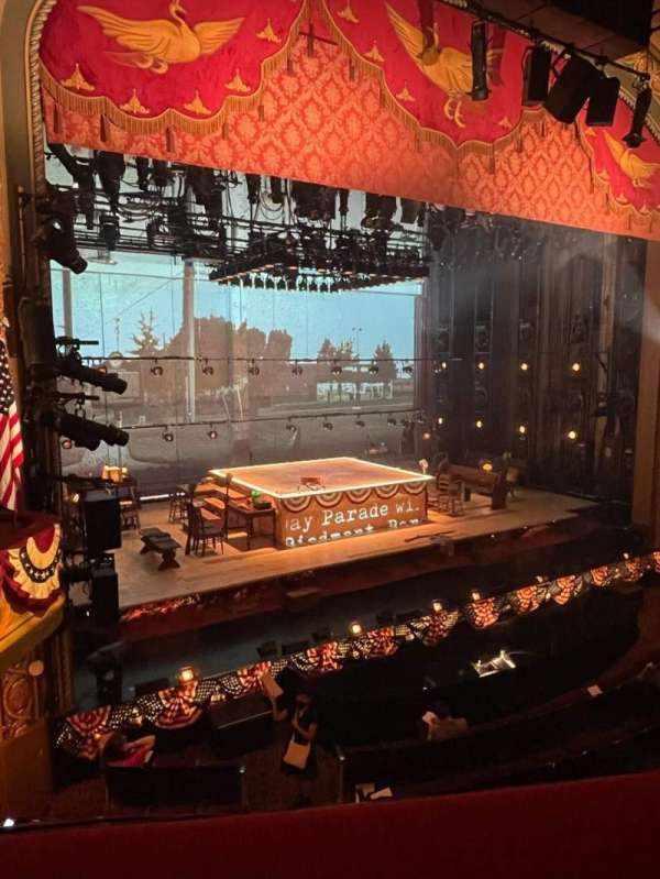 Bernard B. Jacobs Theatre, section: Mezzanine L, row: A, seat: 13