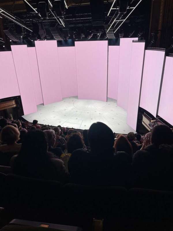 Nederlander Theatre, section: Mezzanine R, row: K, seat: 12