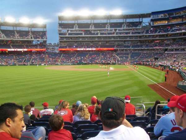 Nationals Park, section: 105, row: K, seat: 5