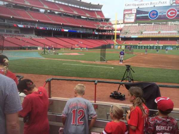 Great American Ball Park, section: 131, row: H, seat: 11