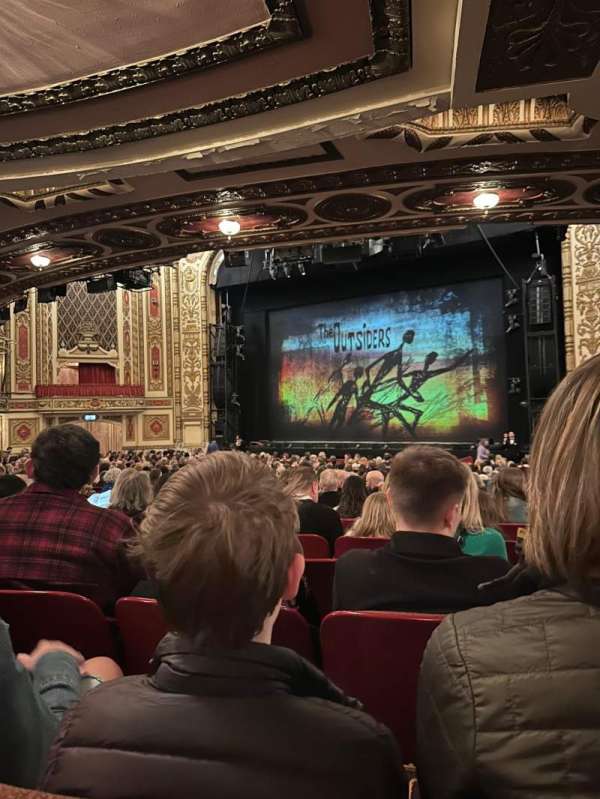 Cadillac Palace Theater, section: Orchestra R, row: X, seat: 16