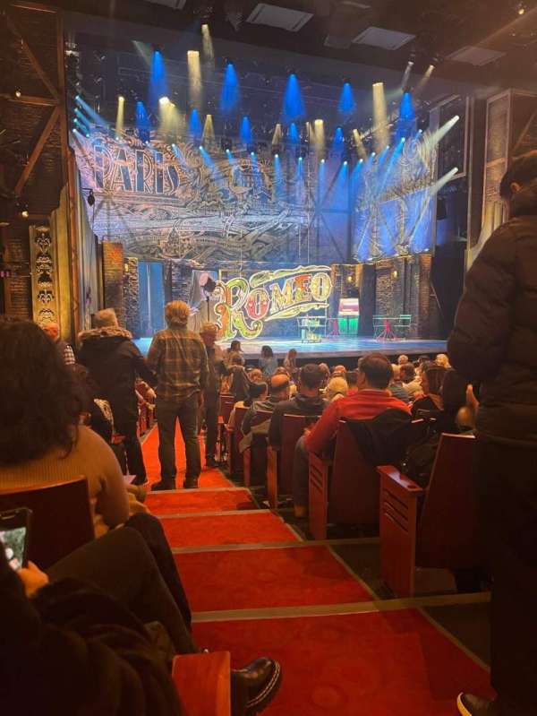 Stephen Sondheim Theatre, section: Orchestra L, row: O, seat: 1