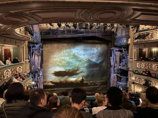 Sondheim Theatre, West End, section: Dress Circle, row: F, seat: 21