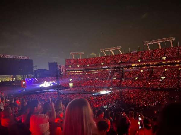 Raymond James Stadium, section: 240, row: Y, seat: 13