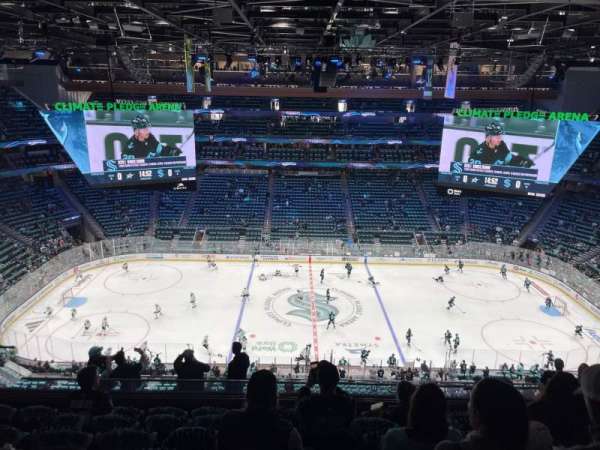 Climate Pledge Arena, section: 201, row: G, seat: 18