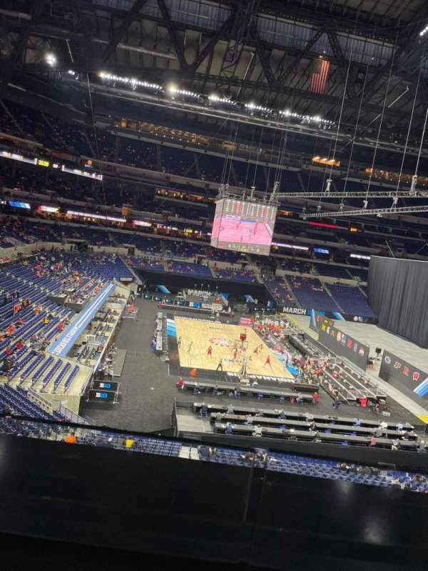Lucas Oil Stadium, section: 318, row: 1, seat: 3